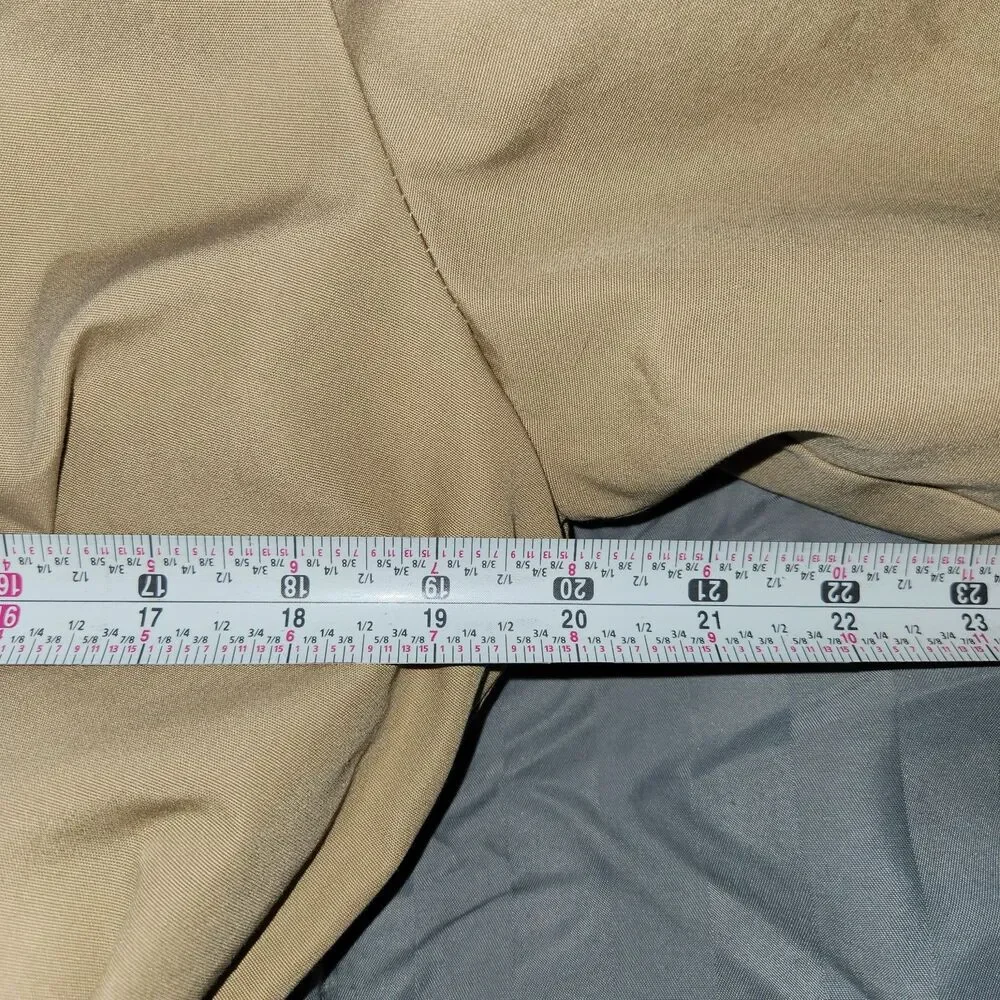 Vintage AstorOne Tan Trench Coat Removable Fleece Liner Hood Winter Women 14